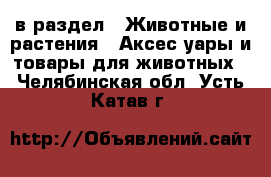  в раздел : Животные и растения » Аксесcуары и товары для животных . Челябинская обл.,Усть-Катав г.